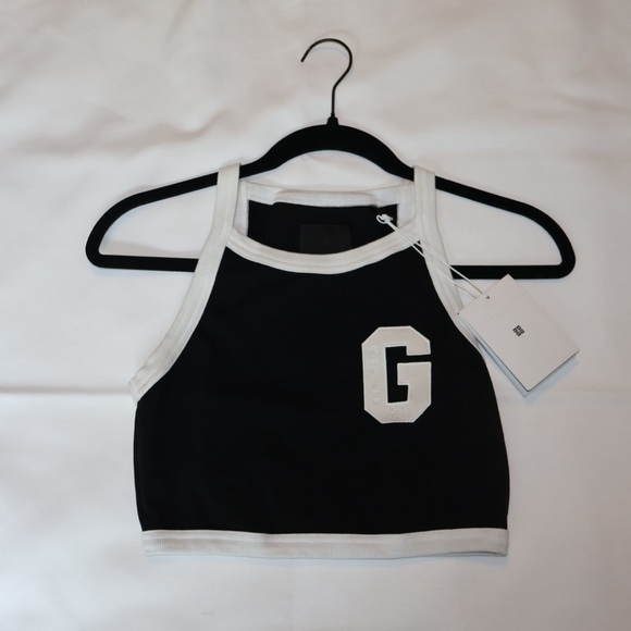 G Logo Cropped Tank Top - Noir_blanc - Picture 1 of 3